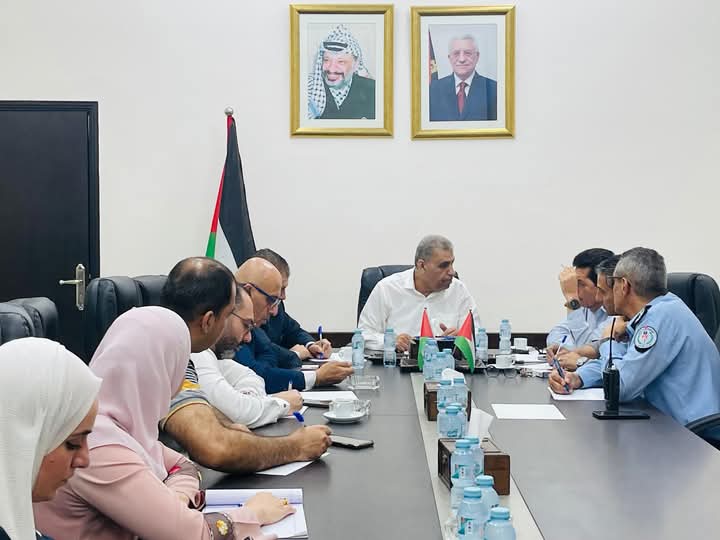 قلقيلية : اجتماع لجنة تنظيم الاسواق في المدينة