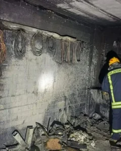 الدفاع المدني يسيطر على حريق أسفل منزل في بلدة الشيوخ بسبب تخزين محروقات مهربة